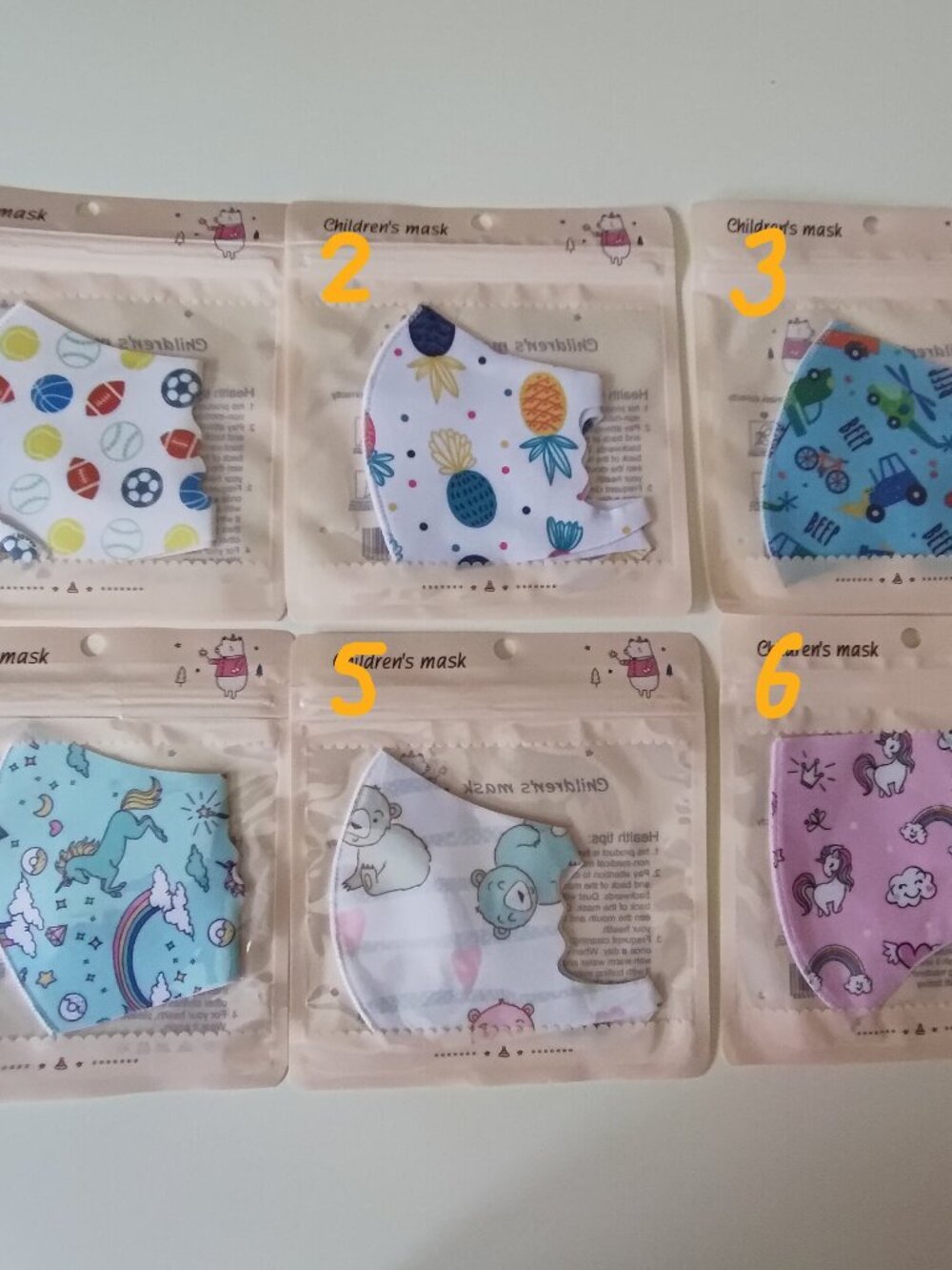 Face Masks for Children and Adult Washable Reusable Choose Any 10 You Like